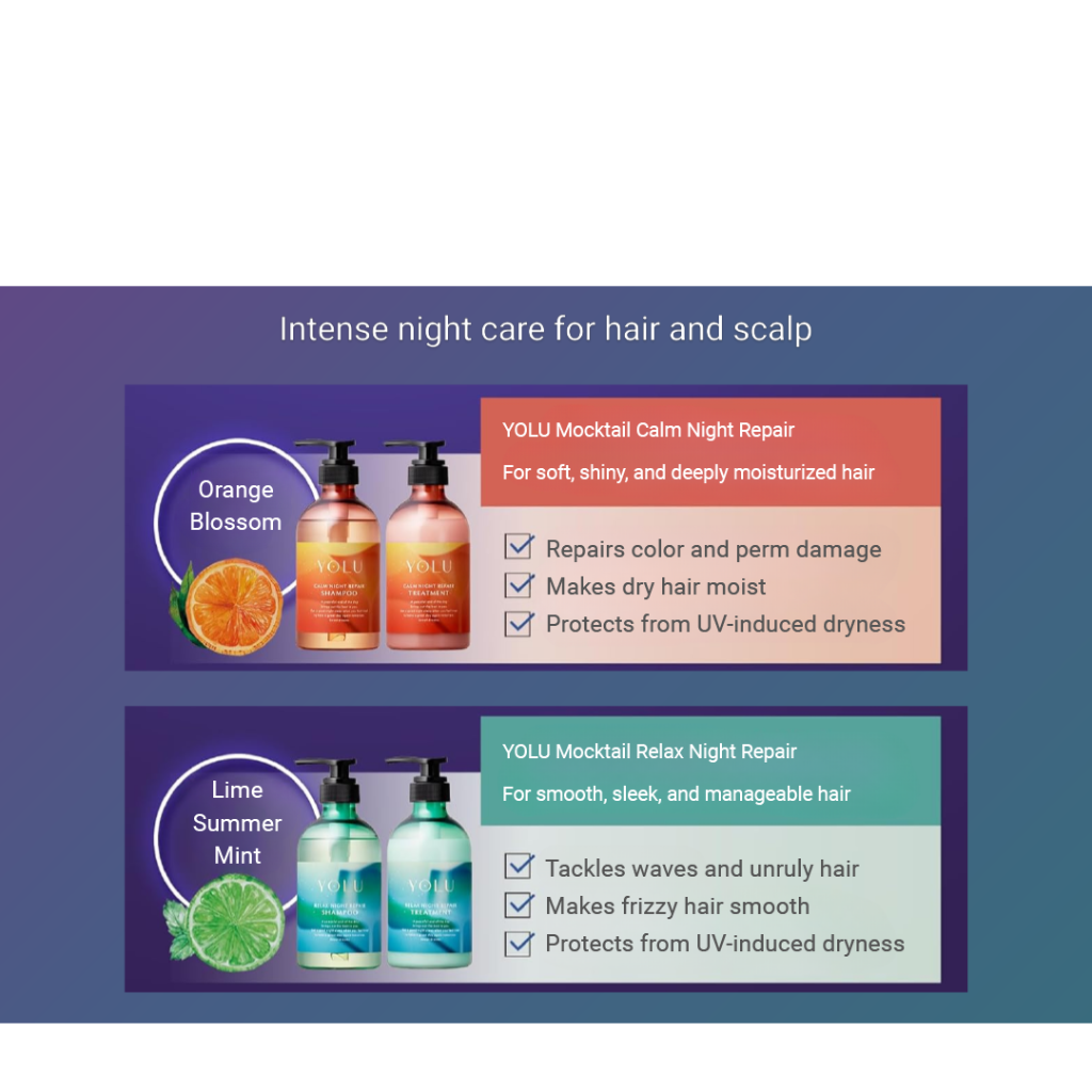 YOLU Mocktail Relax Night Repair Treatment (440g)