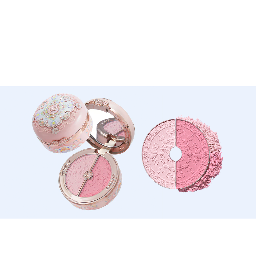 FLOWER KNOWS Butterfly Cloud Collar Collection Rouge Box Highlighting & Blush Duo Powder 6g
