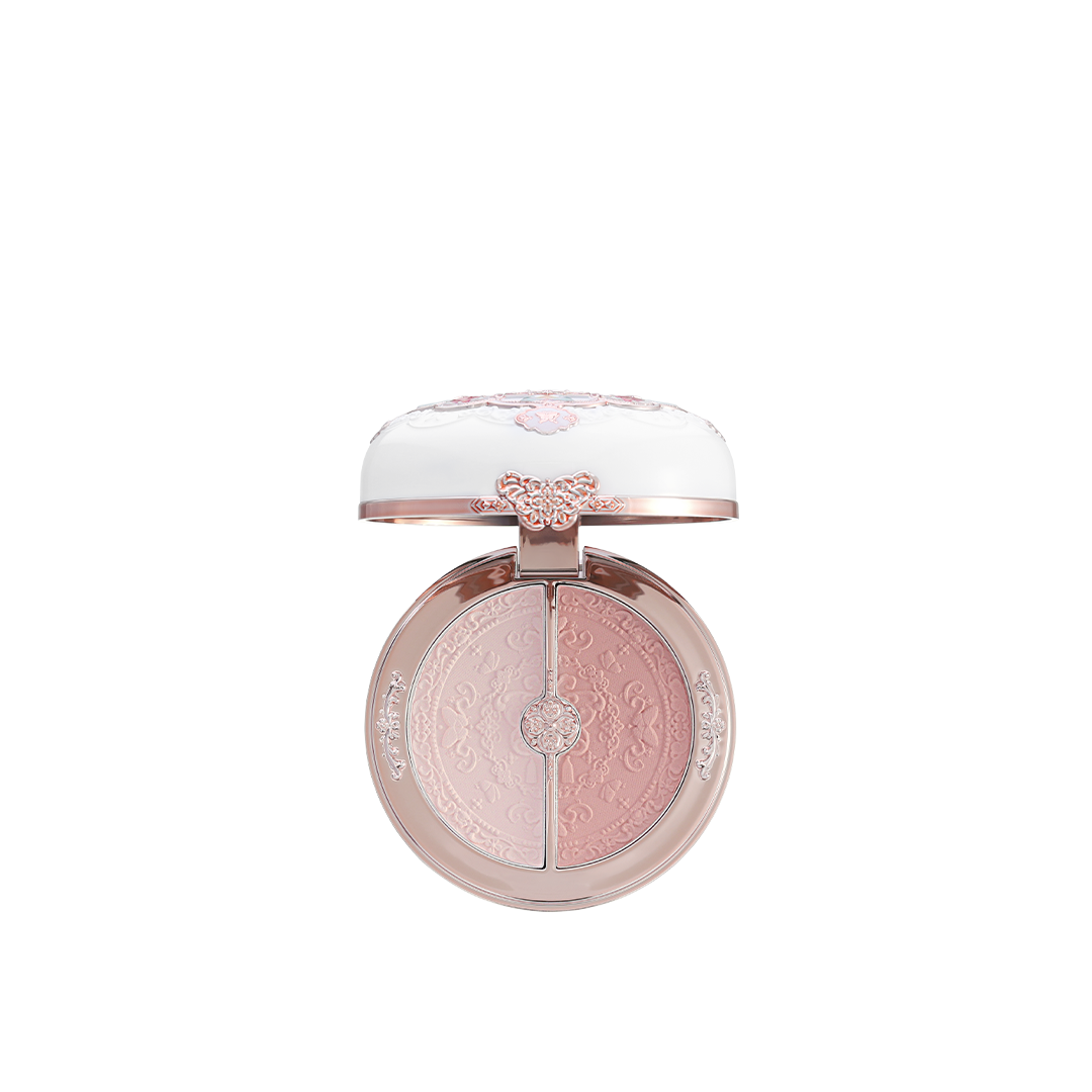 FLOWER KNOWS Butterfly Cloud Collar Collection Rouge Box Highlighting & Blush Duo Powder 6g