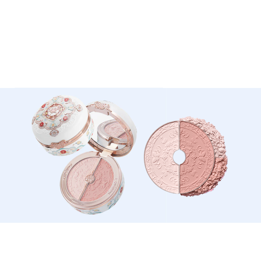 FLOWER KNOWS Butterfly Cloud Collar Collection Rouge Box Highlighting & Blush Duo Powder 6g