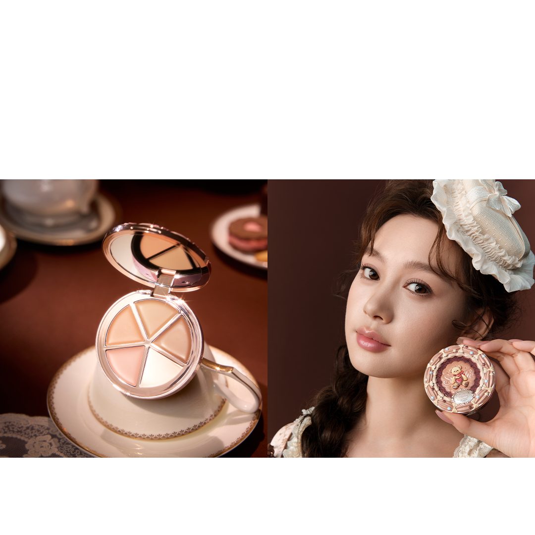 FLOWER KNOWS The Sweetie Bear Collection 4-Color Concealer Palette (6.4g)