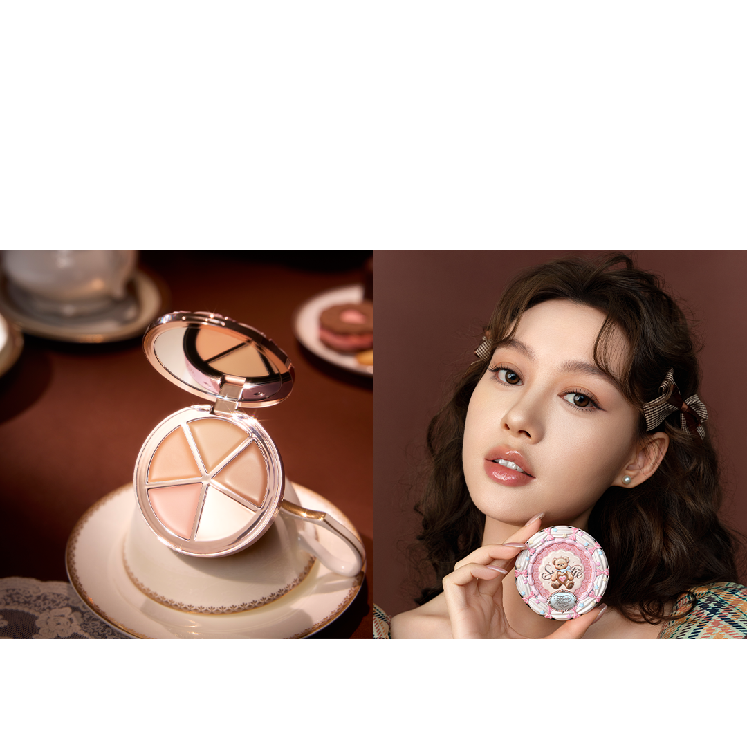 FLOWER KNOWS The Sweetie Bear Collection 4-Color Concealer Palette (6.4g)