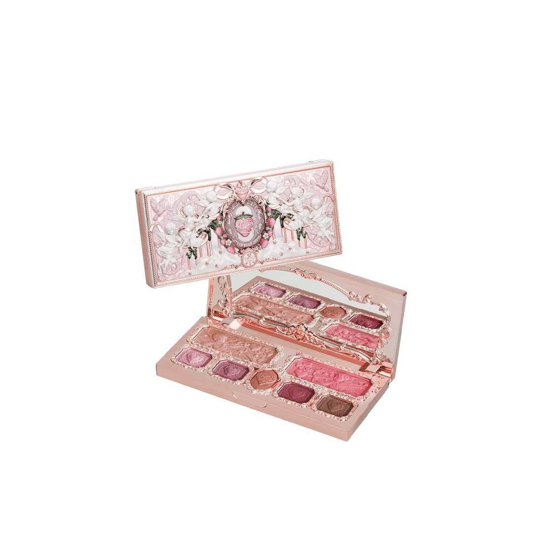 FLOWER KNOWS Strawberry Cupid Collection Make-up Palette (14g) - S01 Honey Canele/S02 Cupids Mischief
