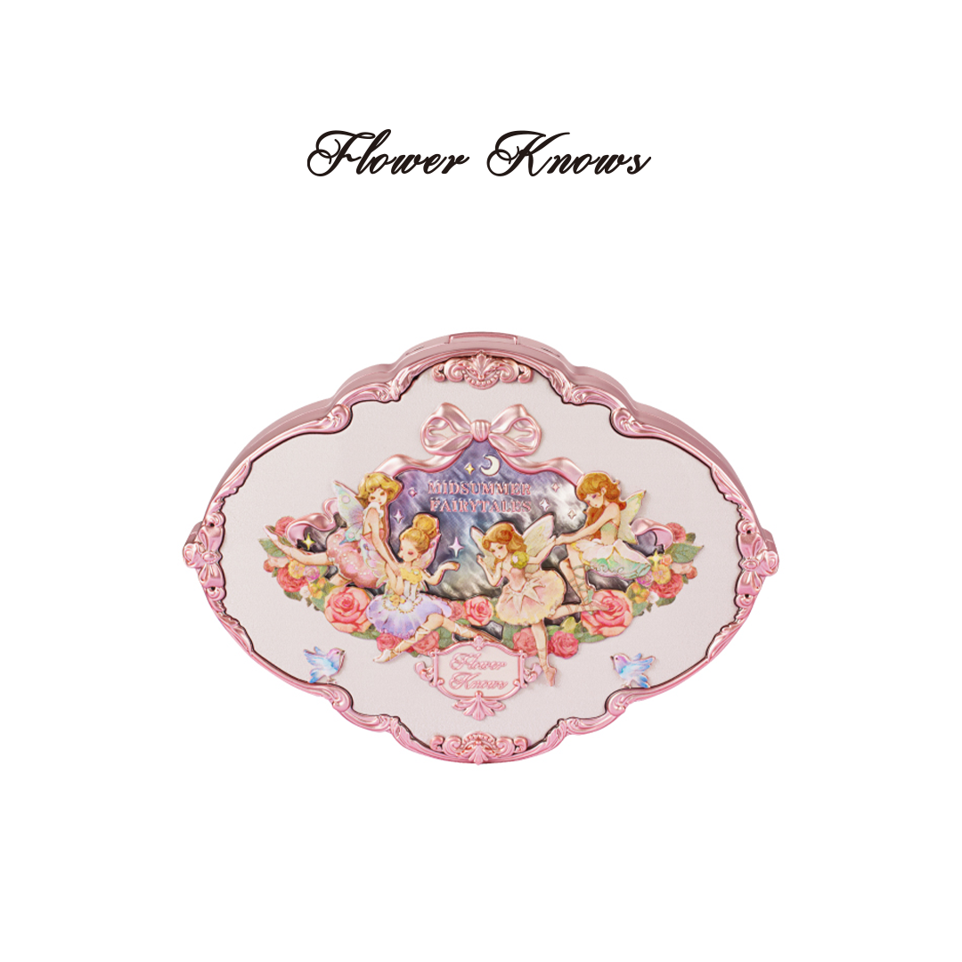 FLOWER KNOWS Midsummer Fairytales Collection Embossed Five-Color Makeup Palette 6.5g