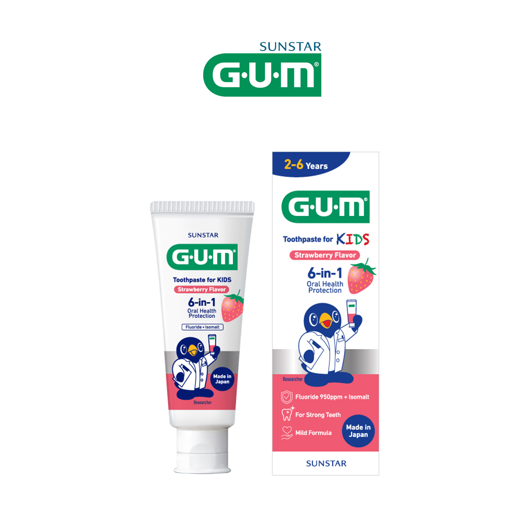 Sunstar GUM Toothpaste for Kids Strawberry Flavor 70g