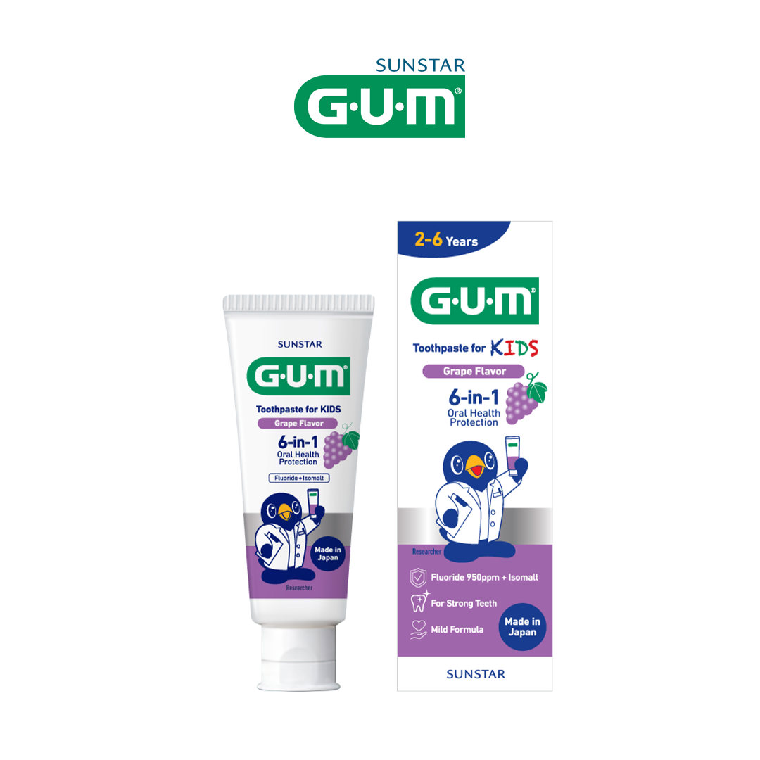Sunstar GUM Toothpaste for Kids Grape Flavor 70g