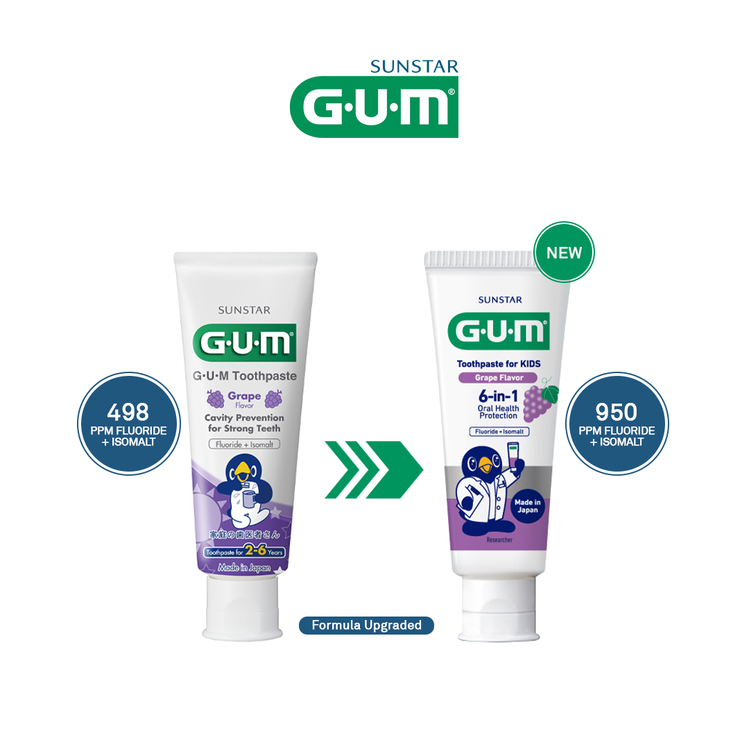 Sunstar GUM Toothpaste for Kids Grape Flavor 70g