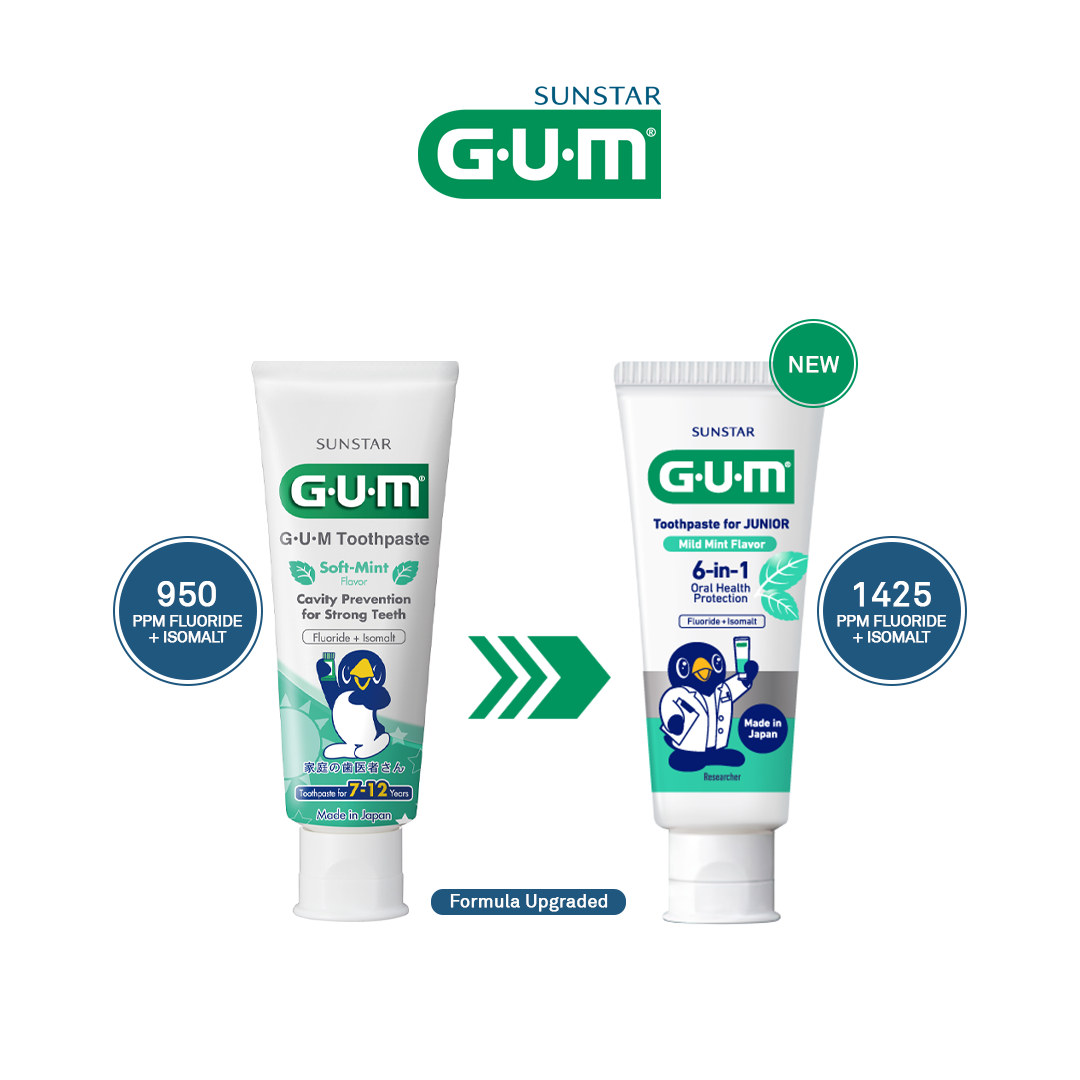 Sunstar GUM Toothpaste for Junior Mild Mint Flavor 70g