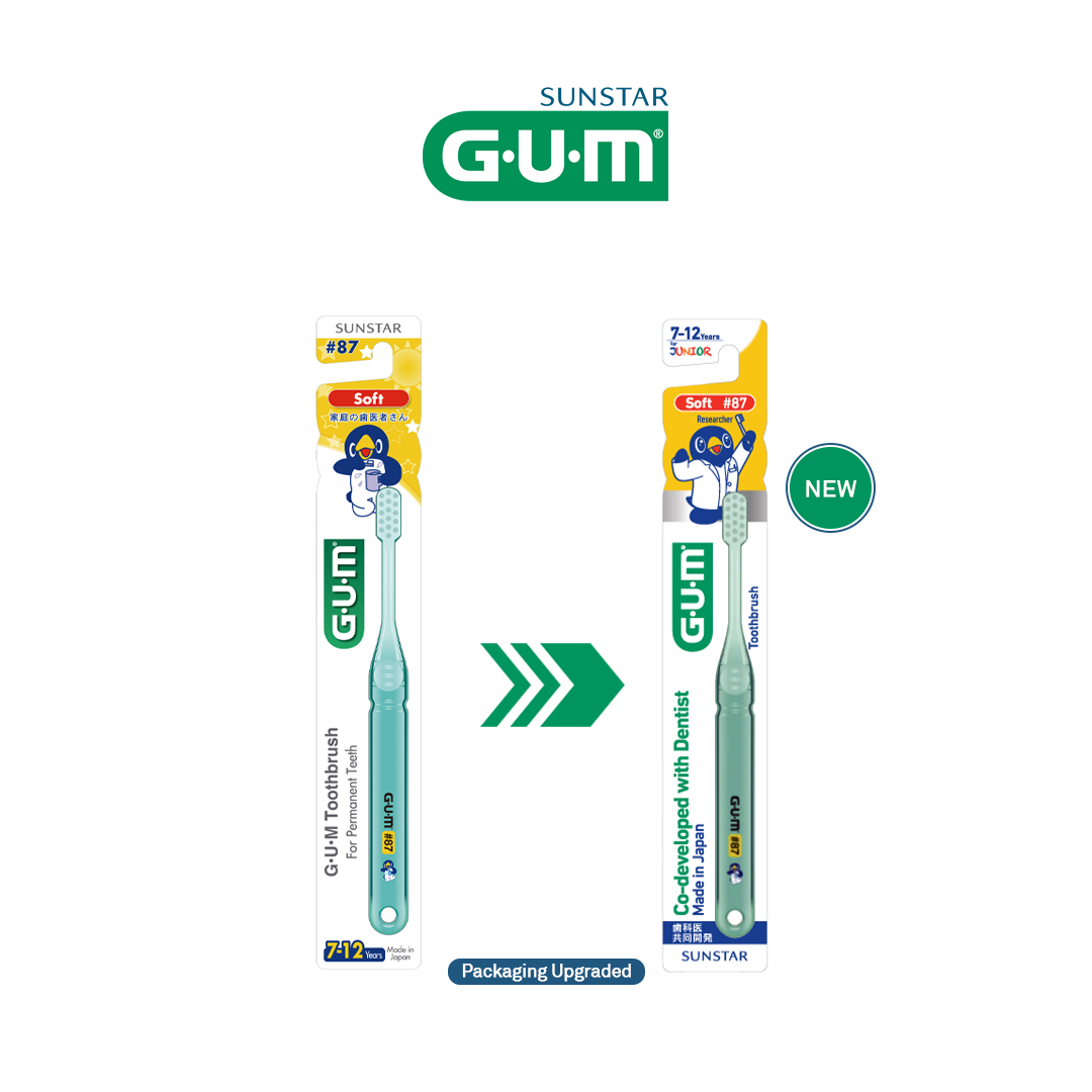Sunstar GUM Toothbrush for 7 - 12 years JUNIOR #87
