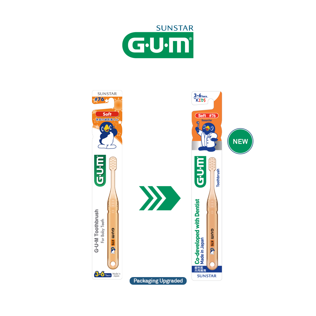 Sunstar GUM Toothbrush for 3 – 6 years KIDS #76