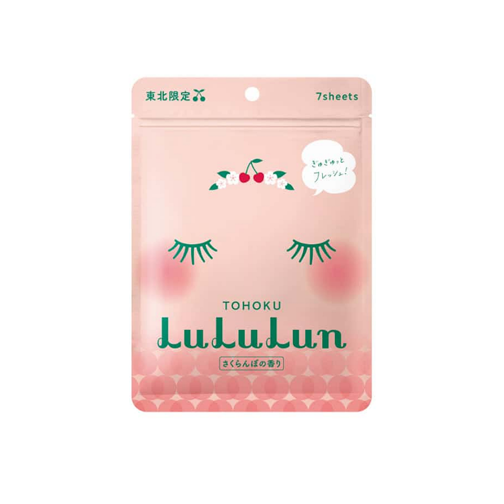 Lululun Face Mask Tohoku Cherry (7 Sheets x 5 packs)