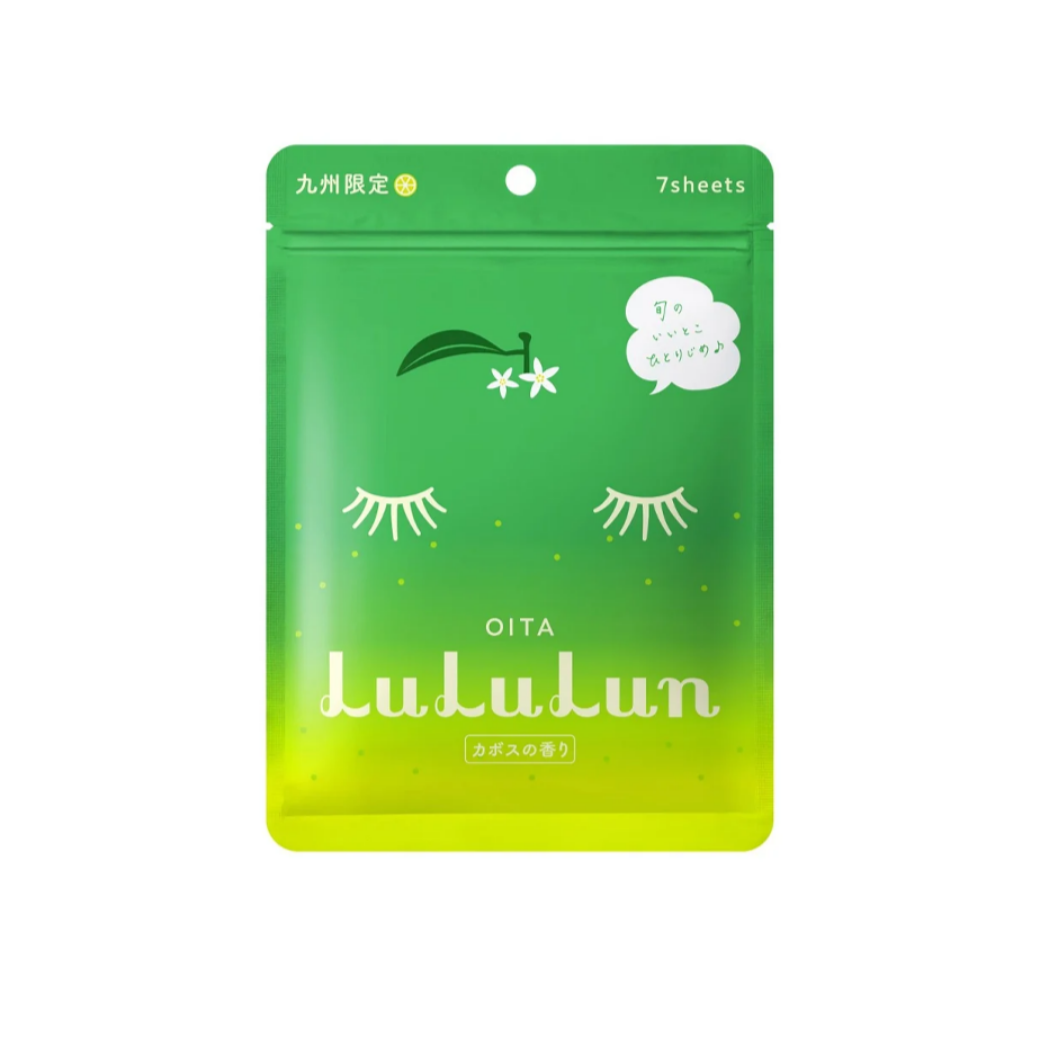 Lululun Face Mask Kyushu Kabosu (7 sheets x 5 bags)