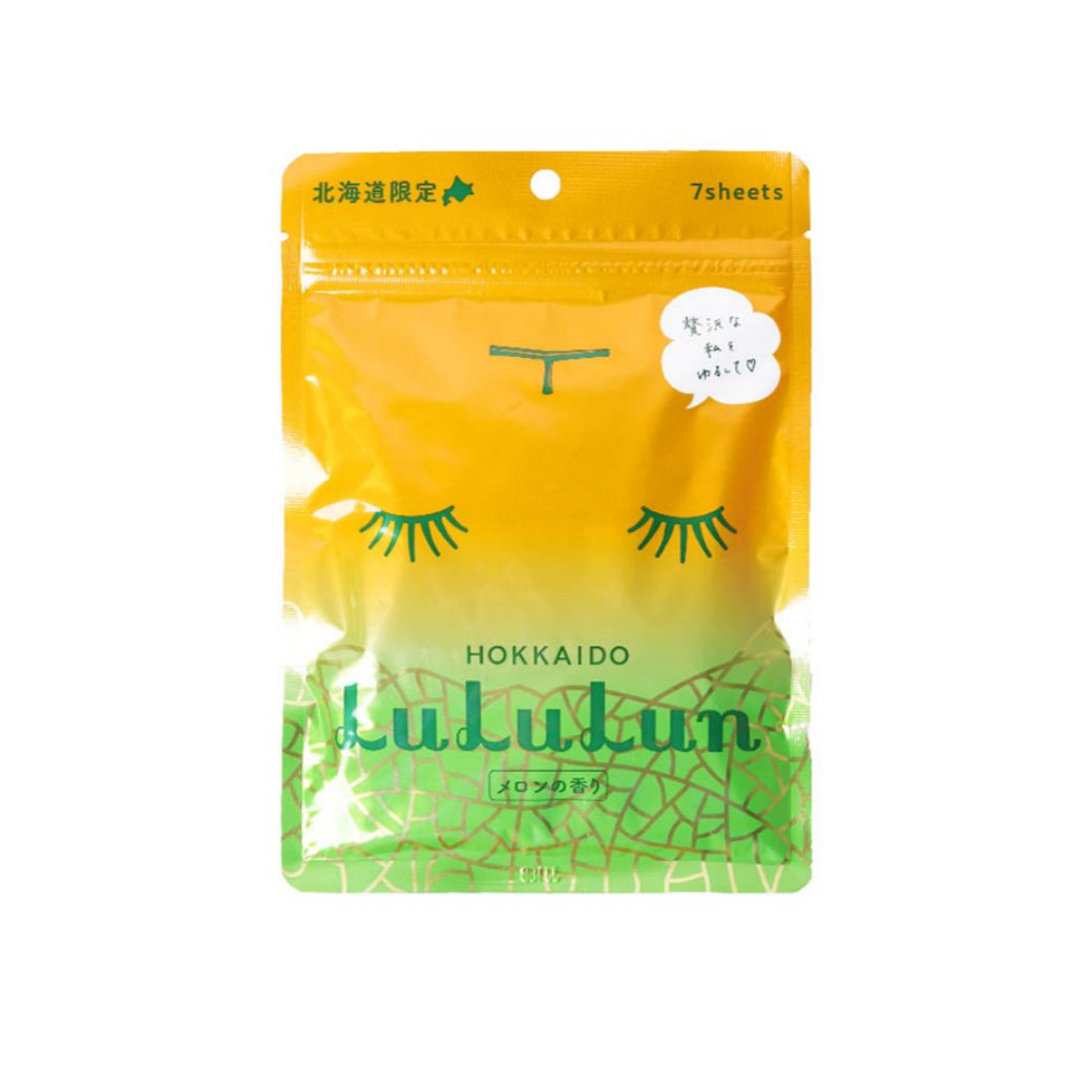 Lululun Face Mask Hokkaido Melon (7 sheets x 5 bags)