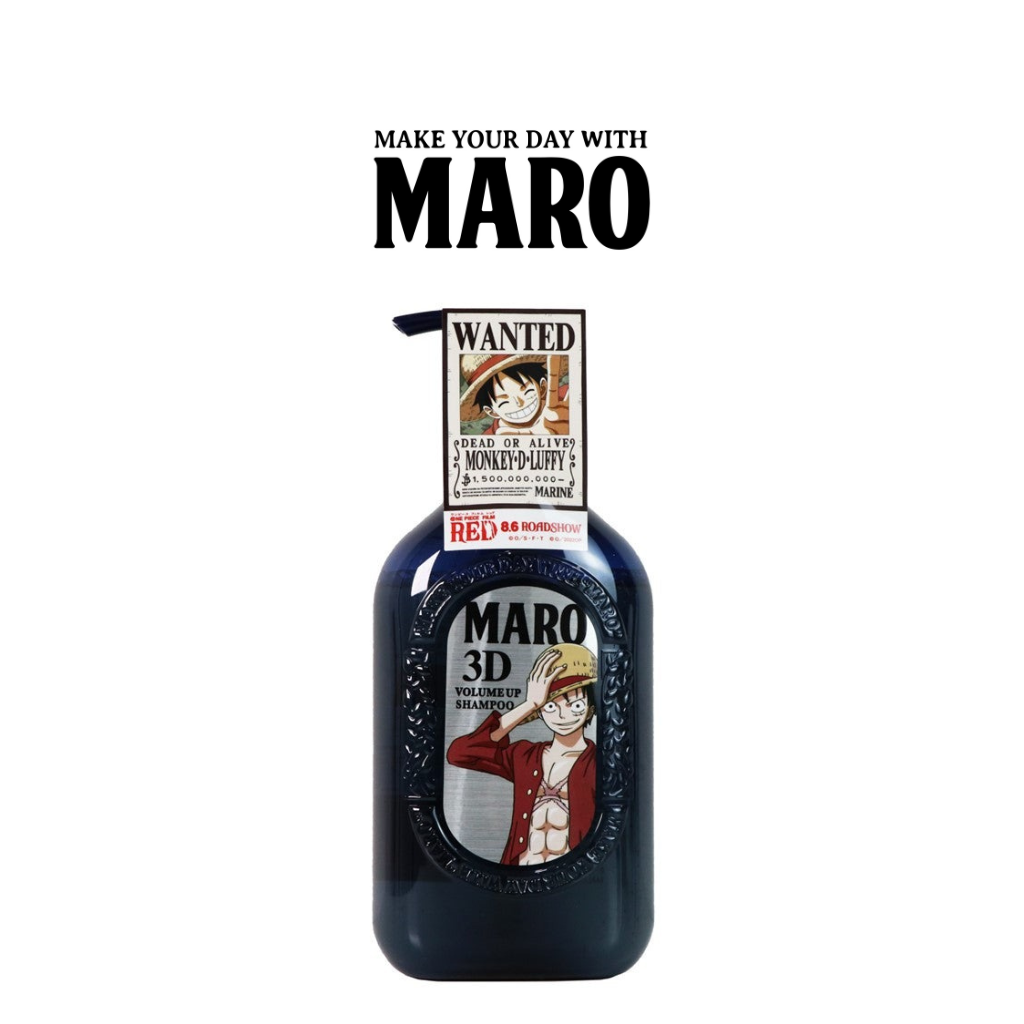 MARO 3D Volume Up Shampoo 460ml (Limited Edition: Luffy)