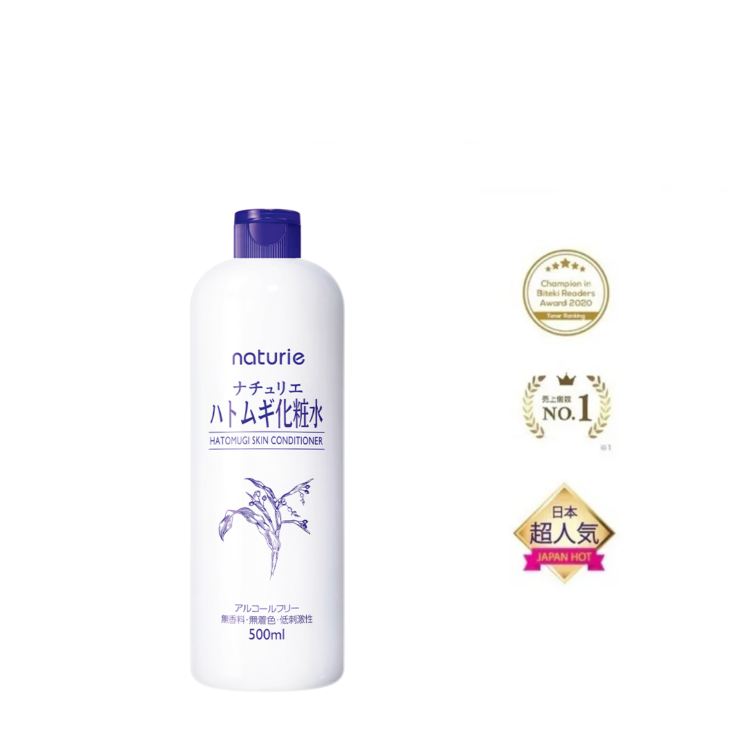 NATURIE Hatomugi Skin Conditioner Lotion (500ml) (Non-alcohol)