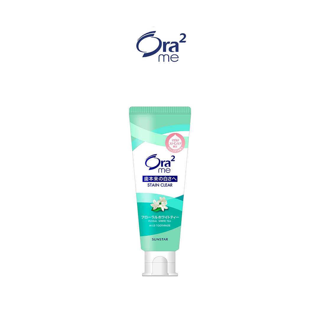 ORA2 ME Mild Stain Clear Toothpaste - Floral White Tea 125g
