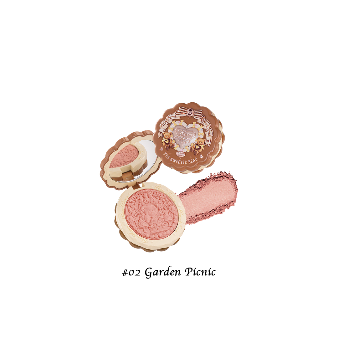 FLOWER KNOWS The Sweetie Bear Collection Silk Satin Blush (5g)