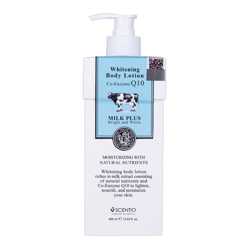 SCENTIO Milk Plus Whitening Q10 Body Lotion (400ml) *Exp: 03/2026