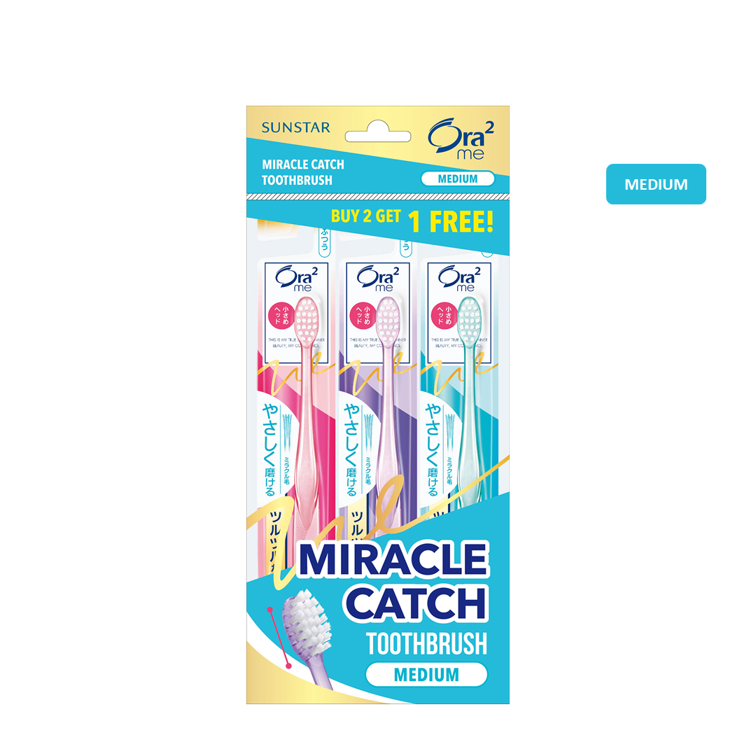 ORA2 ME Miracle Catch Compact Head Toothbrush Value Pack (Ultra-Soft / Soft / Medium)