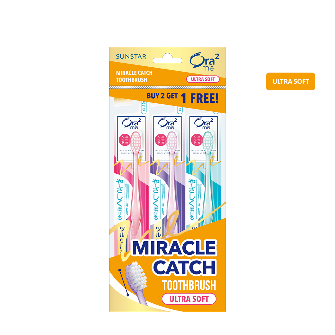 ORA2 ME Miracle Catch Compact Head Toothbrush Value Pack (Ultra-Soft / Soft / Medium)