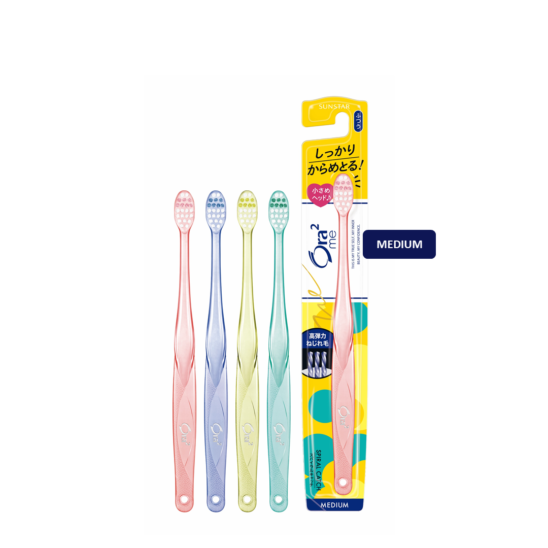 ORA2 ME Spiral Catch Compact Head Toothbrush Medium (Single / Value Pack)