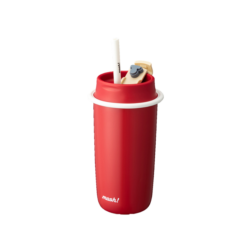 MOSH! Latte Tumbler with Straw (480ml)