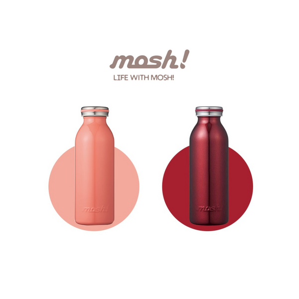 MOSH! Stainless Steel Milk Bottle Lightweight (450ml)