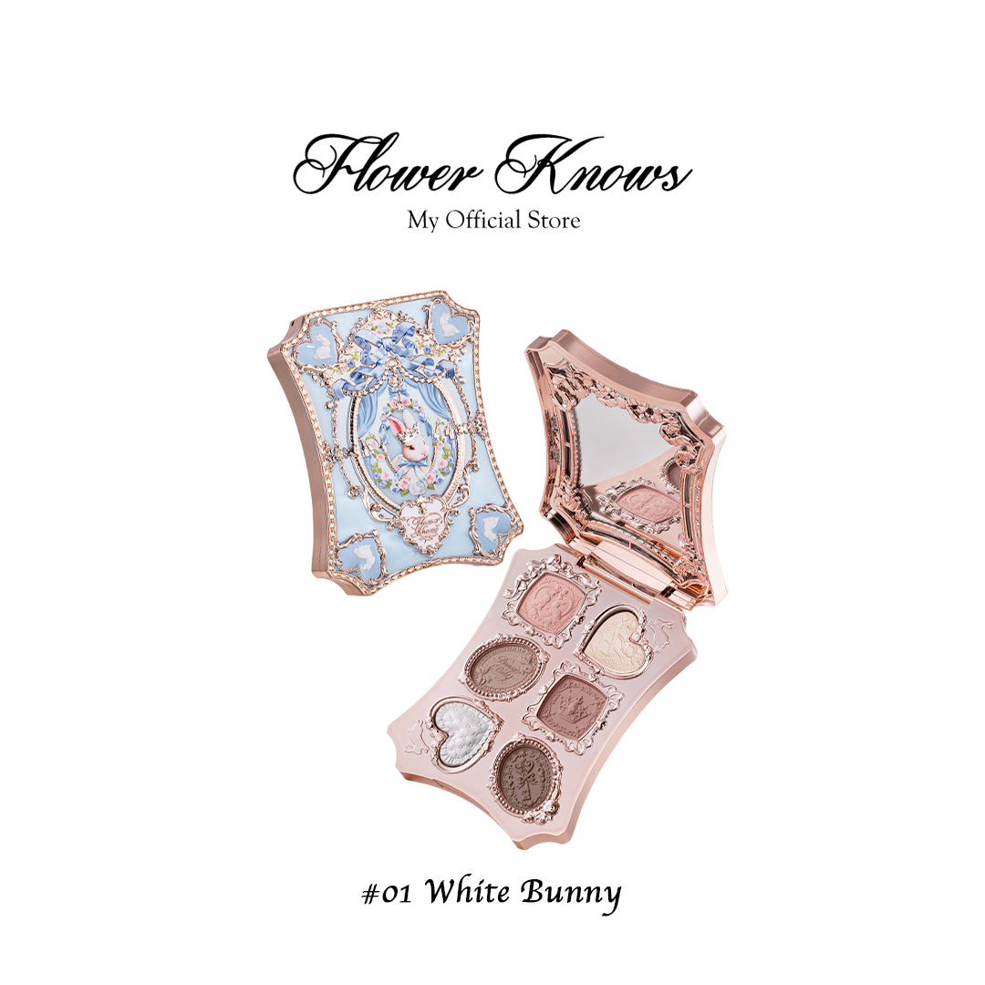 Flower Knows Bunny Garden Collection 6-Color Makeup Palette (6.5g)