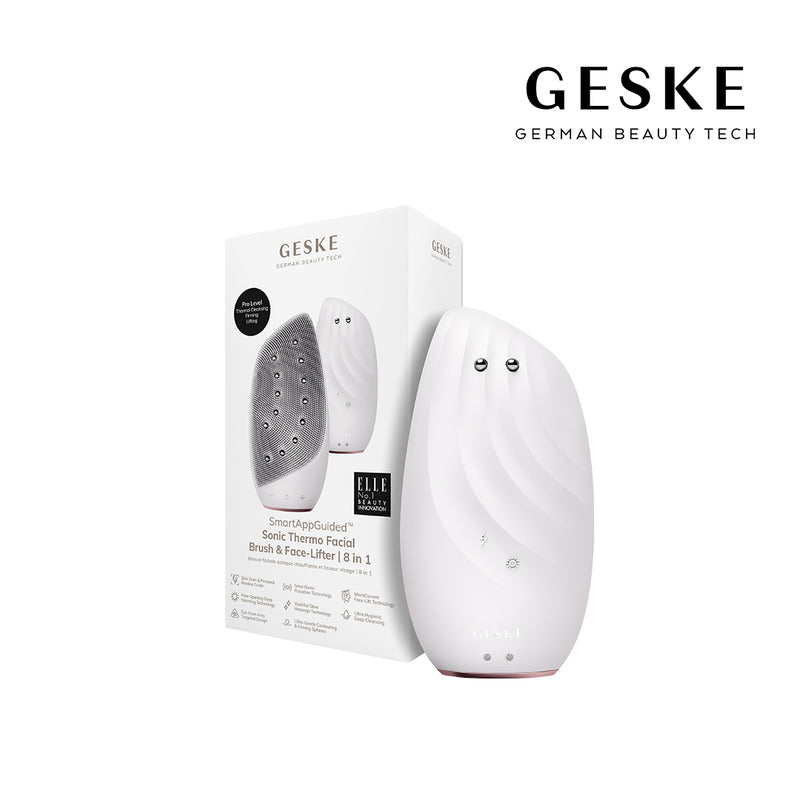 GESKE Sonic Thermo Facial Brush & Face-Lifter | 8 in 1