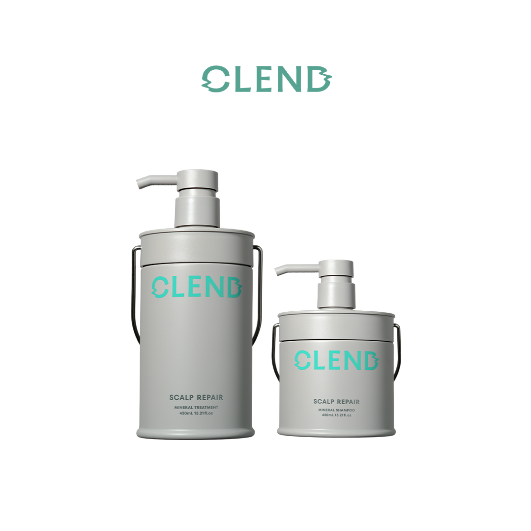 [BUNDLE] CLEND Scalp Repair Shampoo + Treatment (450ml)