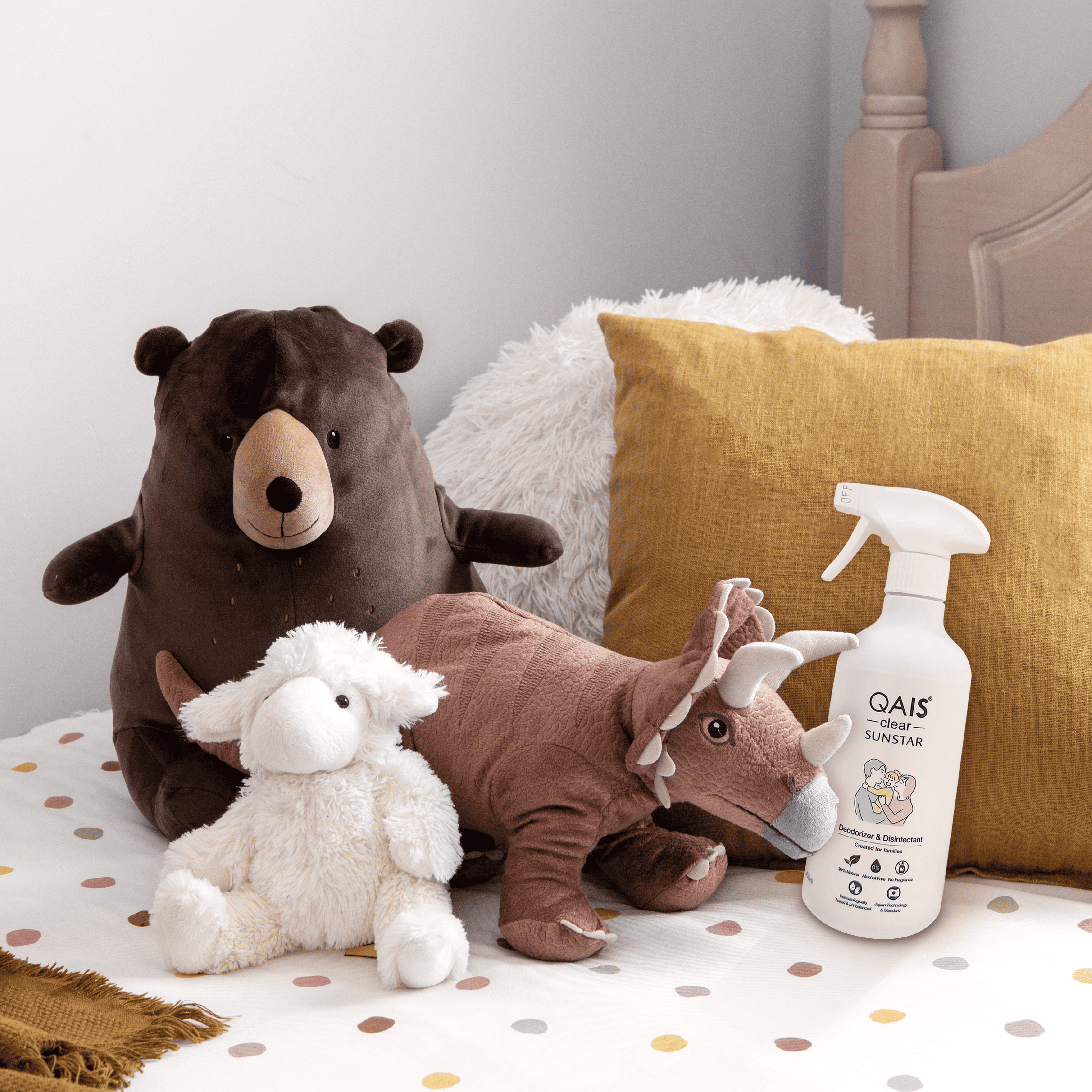 Sunstar QAIS clear: Deodorizer & Disinfectant Spray 450ml