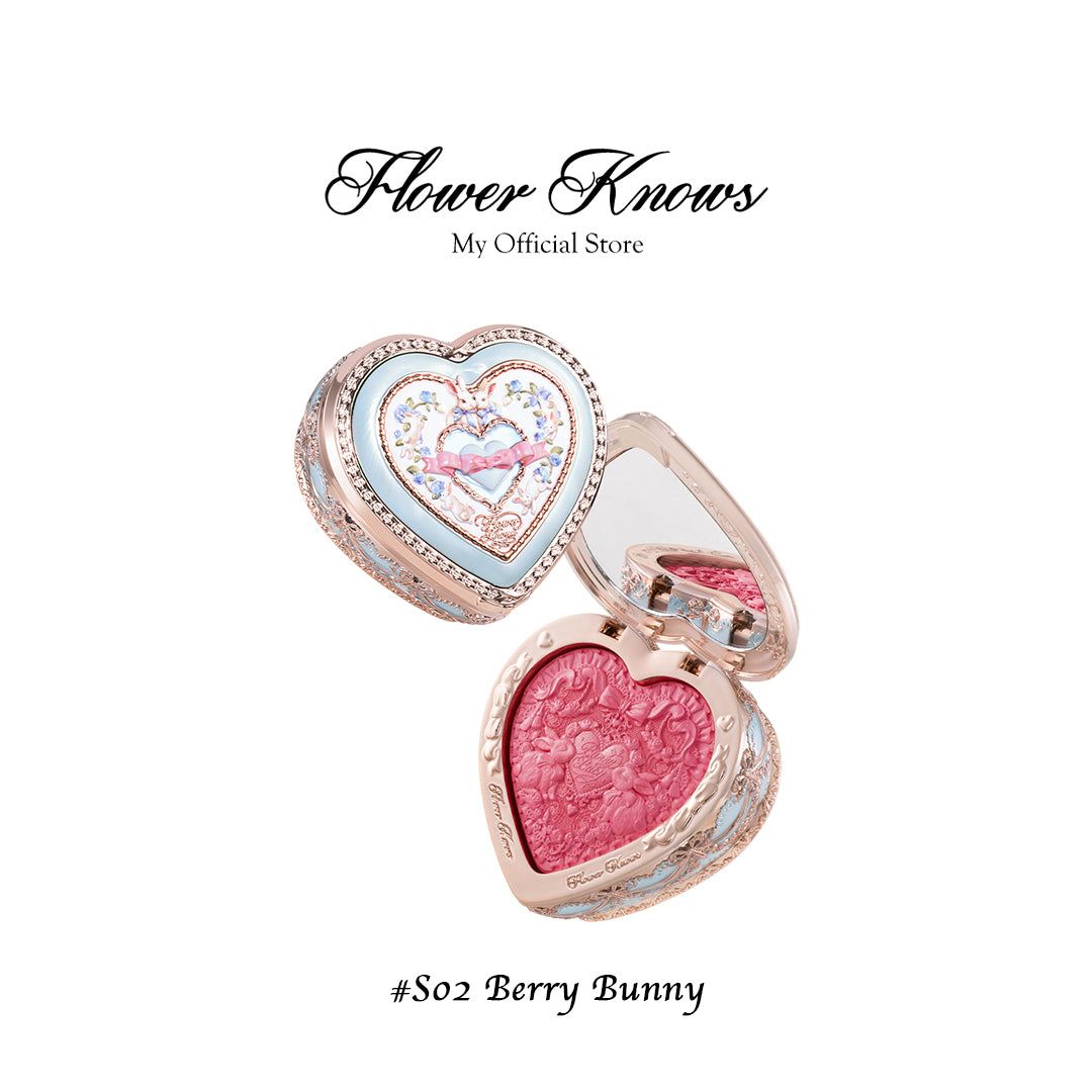 Flower Knows Bunny Garden Collection Embossed Blush (5g)