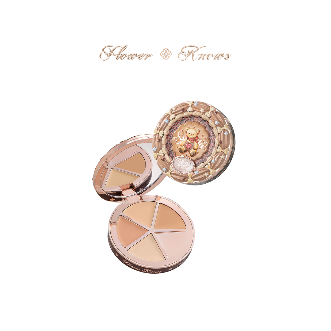 FLOWER KNOWS The Sweetie Bear Collection 4-Color Concealer Palette (6.4g)