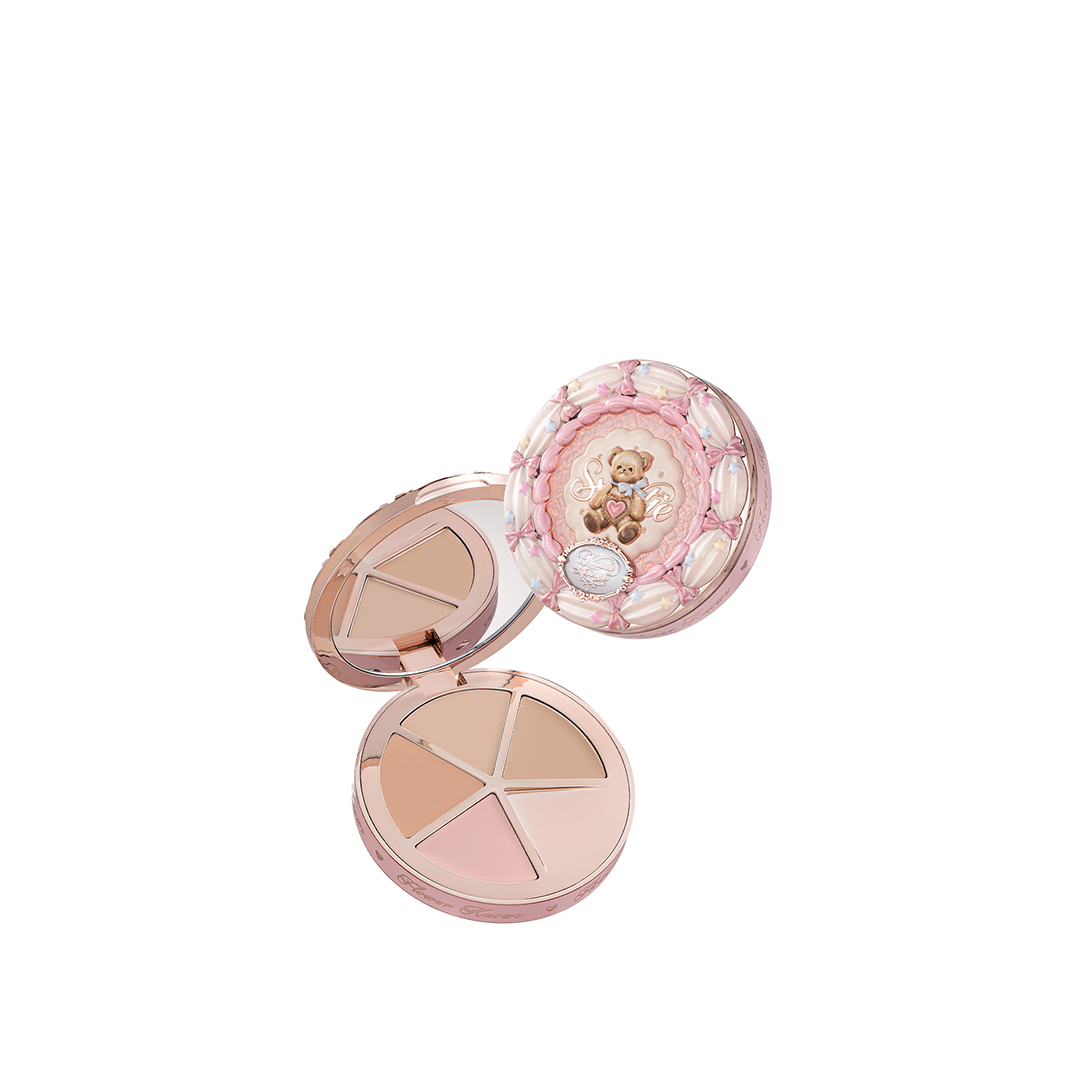 FLOWER KNOWS The Sweetie Bear Collection 4-Color Concealer Palette (6.4g)