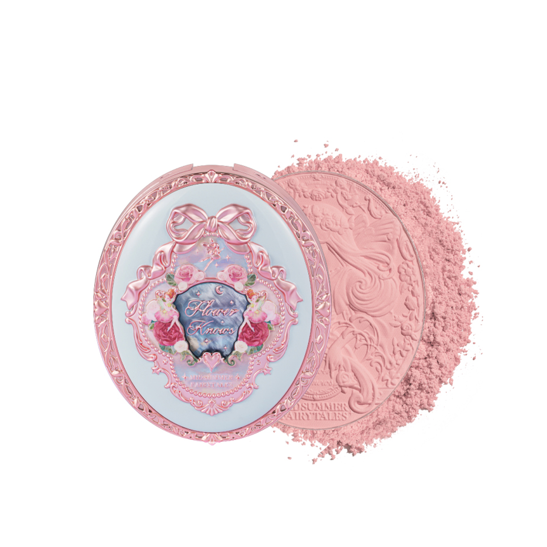 FLOWER KNOWS Midsummer Fairytales Collection Velvet Embossed Blush 5g