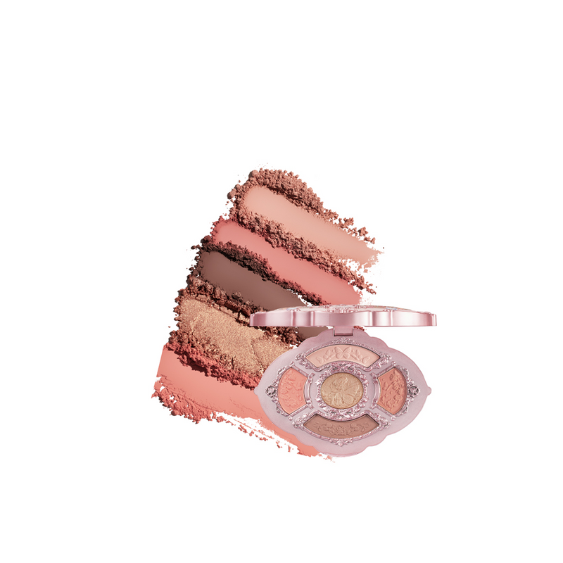 FLOWER KNOWS Midsummer Fairytales Collection Embossed Five-Color Makeup Palette 6.5g