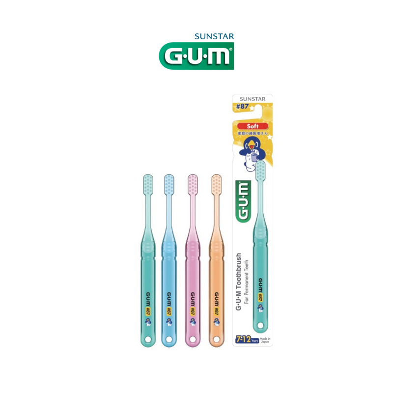 GUM Kids Toothbrush for 7-12 Years #87 (Soft)