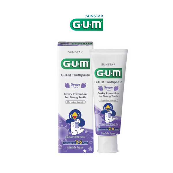 GUM Kids Toothpaste for 2-6 Year - Grape Flavour (70g)