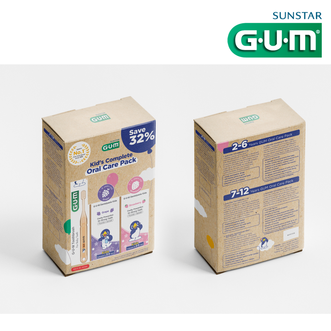 GUM Kids 2-6 Years Old Oral Care Pack
