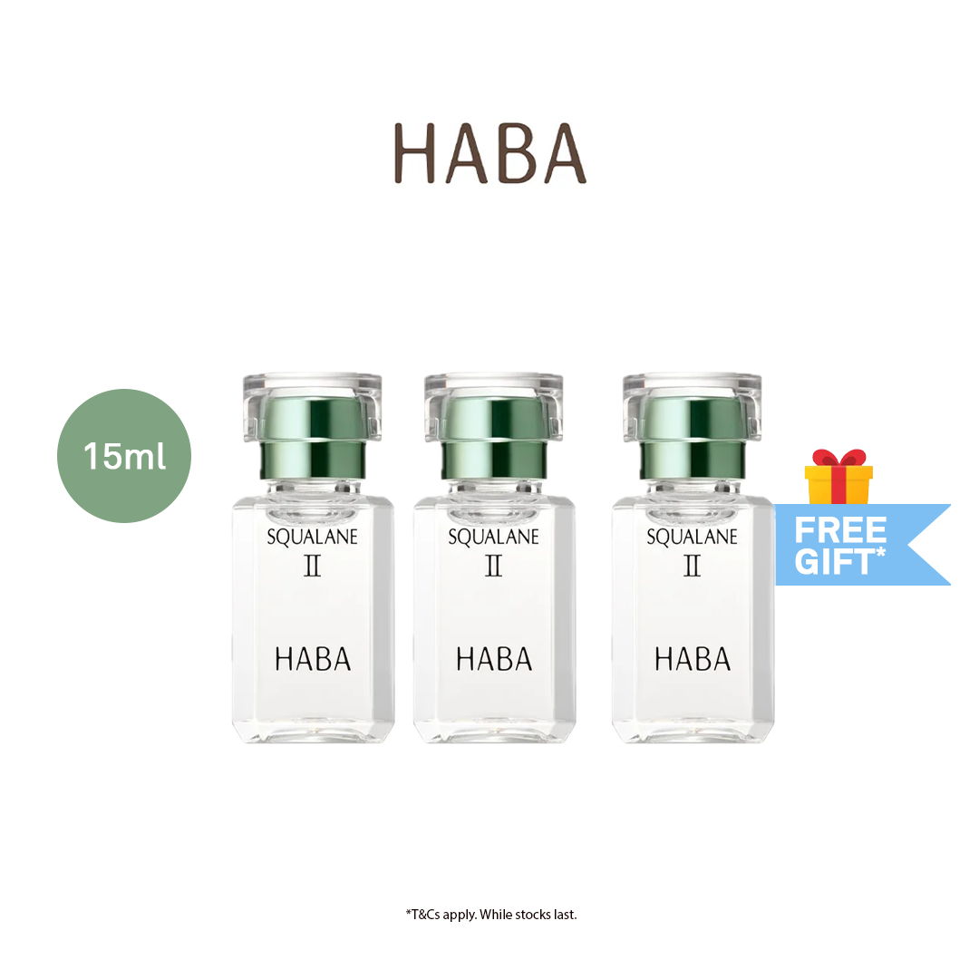 [HABA x Ginger Keong] HABA SQUALANE OIL II 15ml @B2F1 (BUNDLE)