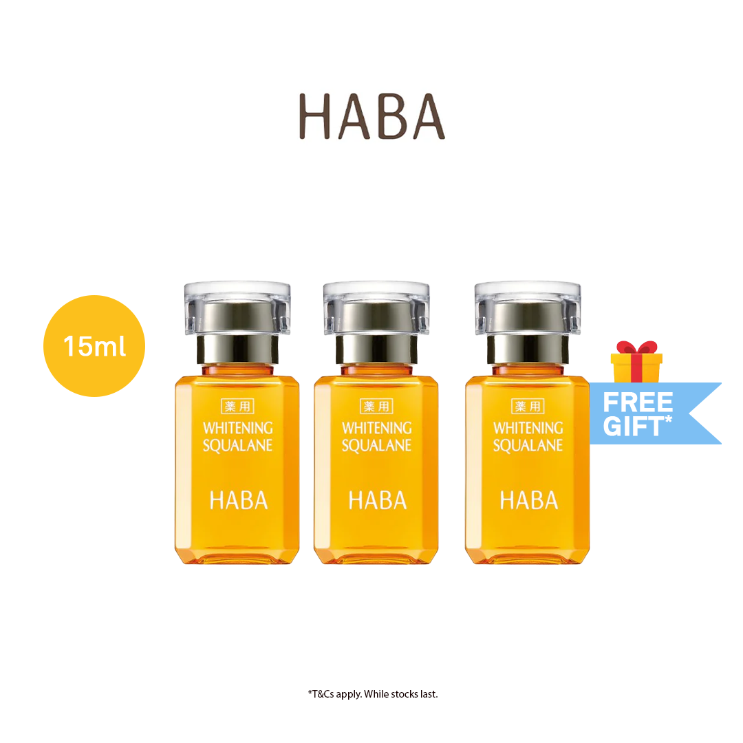 [HABA x Ginger Keong] HABA WHITENING SQUALANE 15mL@B2F1 (BUNDLE)