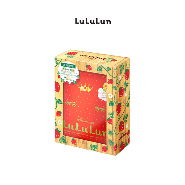 Lululun Face Mask Amaou Strawberries (7 sheets x 5 bags)