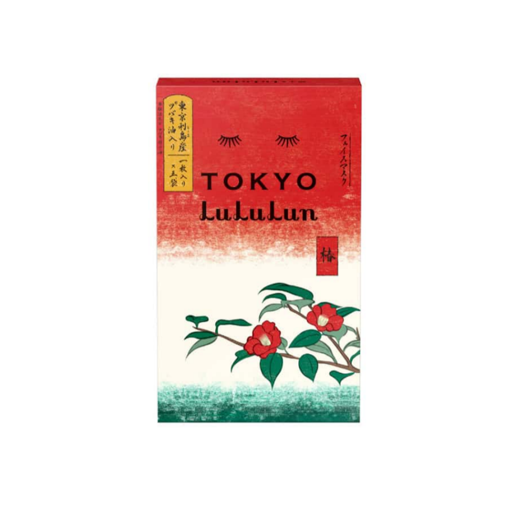 Lululun Face Mask Tokyo Camellia (1 sheet x 5 packs)