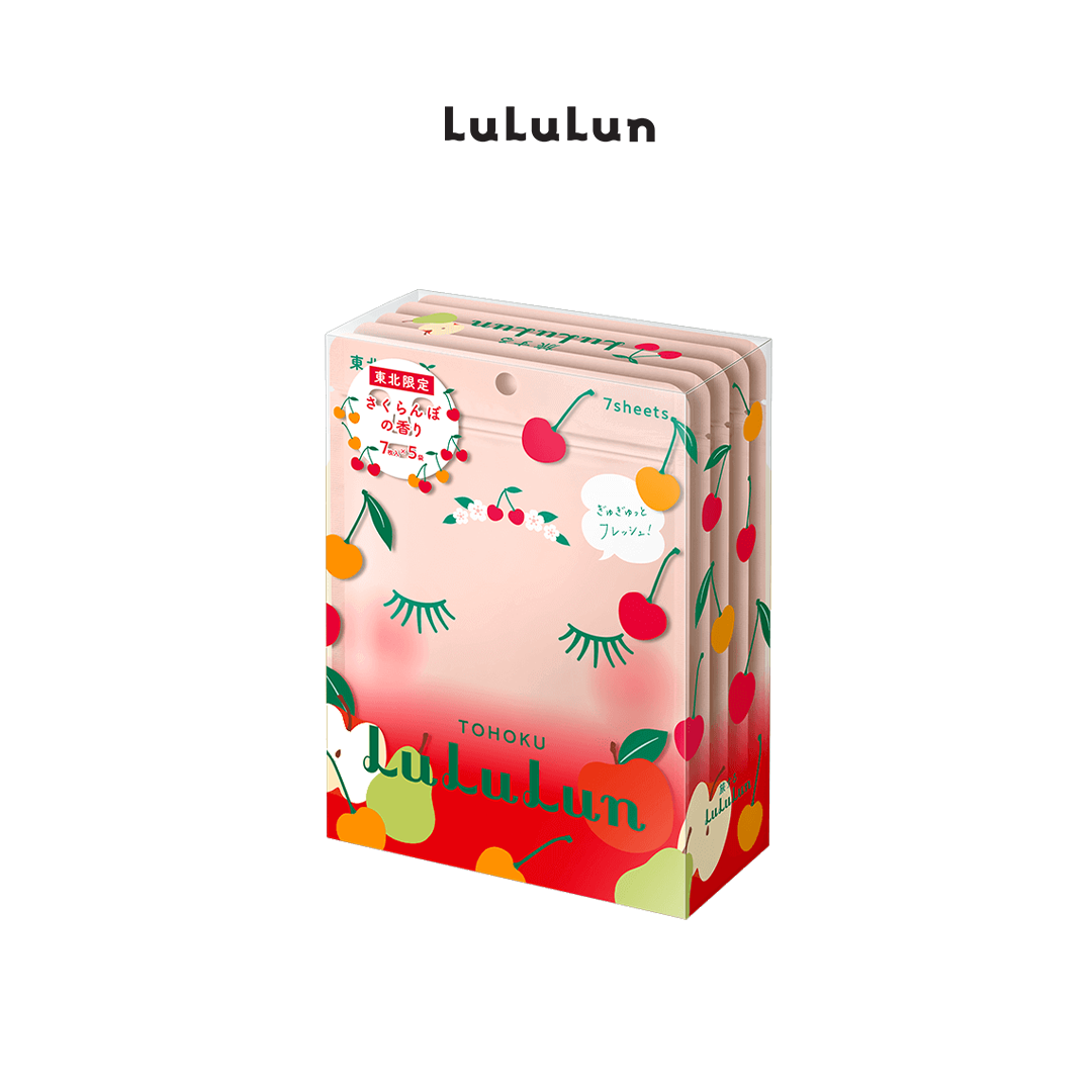 Lululun Face Mask Tohoku Cherry (7 Sheets x 5 packs)