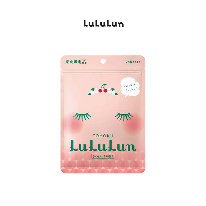 Lululun Face Mask Tohoku Cherry (7 Sheets x 5 packs)