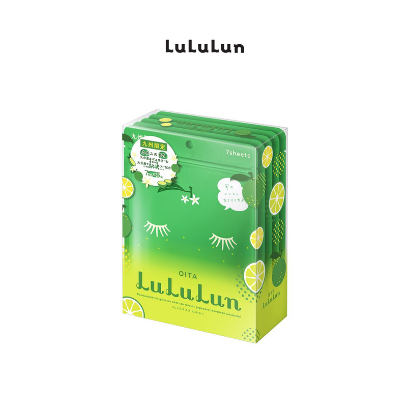 Lululun Face Mask Kyushu Kabosu (7 sheets x 5 bags)