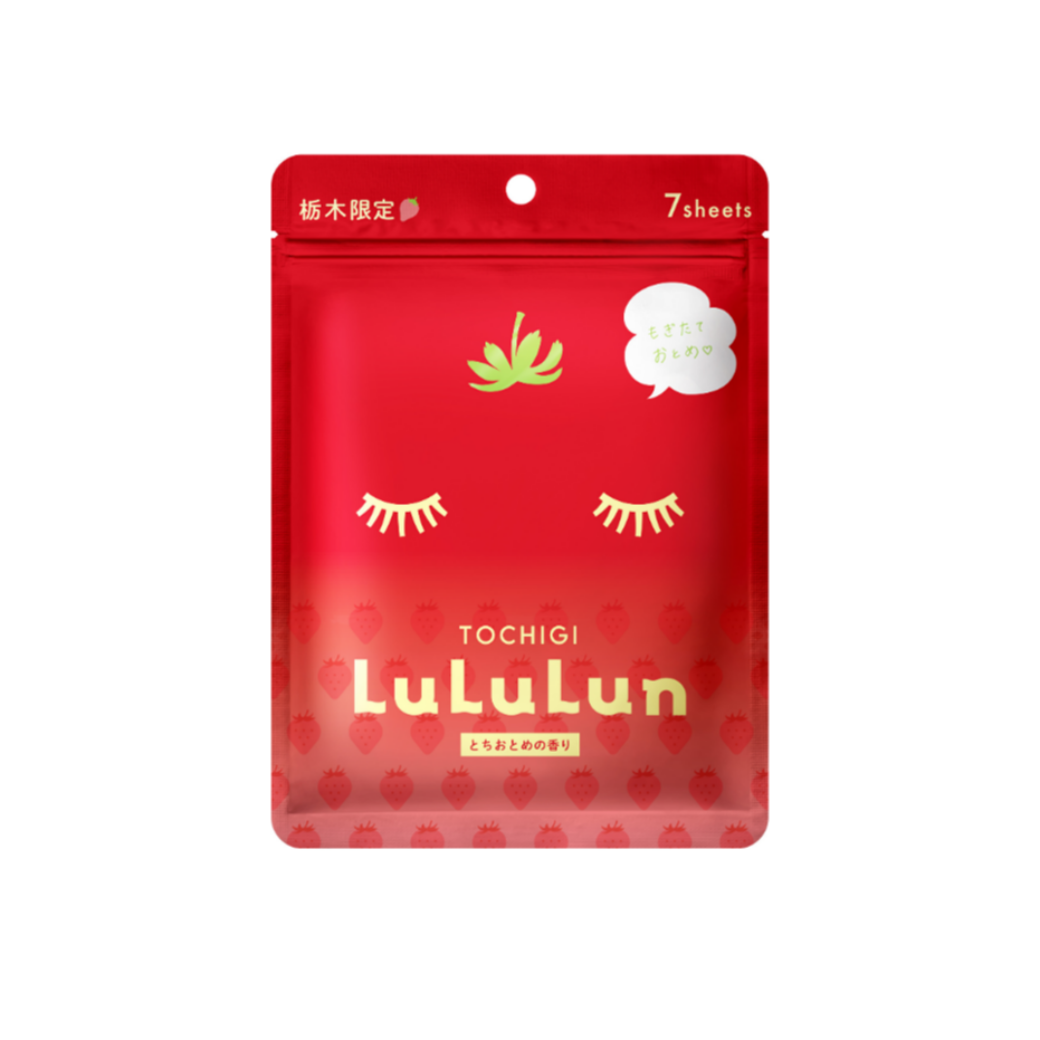 Lululun Face Mask Tochiotome Strawberry (7 sheets x 5 bags)