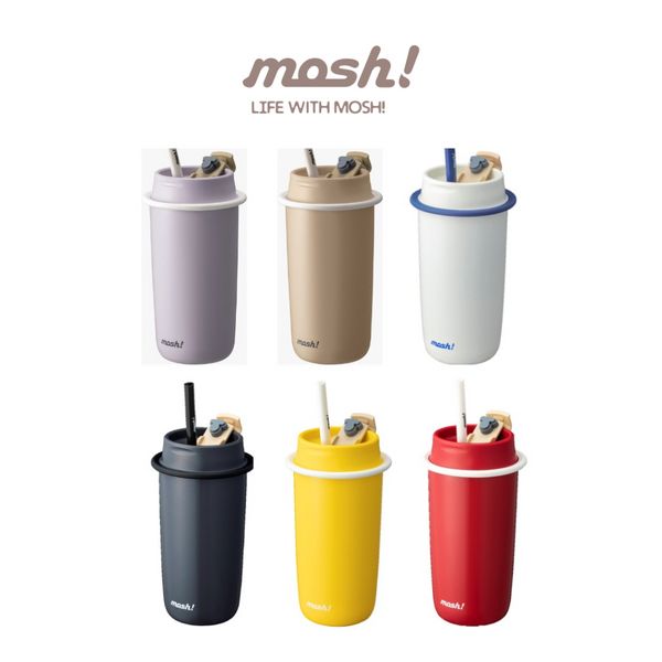 MOSH! Latte Tumbler with Straw (480ml)