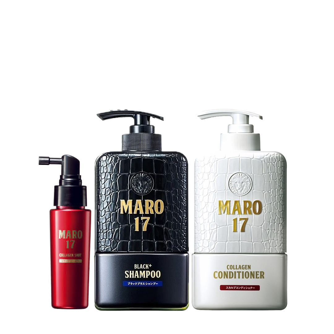 [BUNDLE] - Maro17 Hair Shampoo + Collagen Scalp Conditioner + Maro17 Collagen Shot