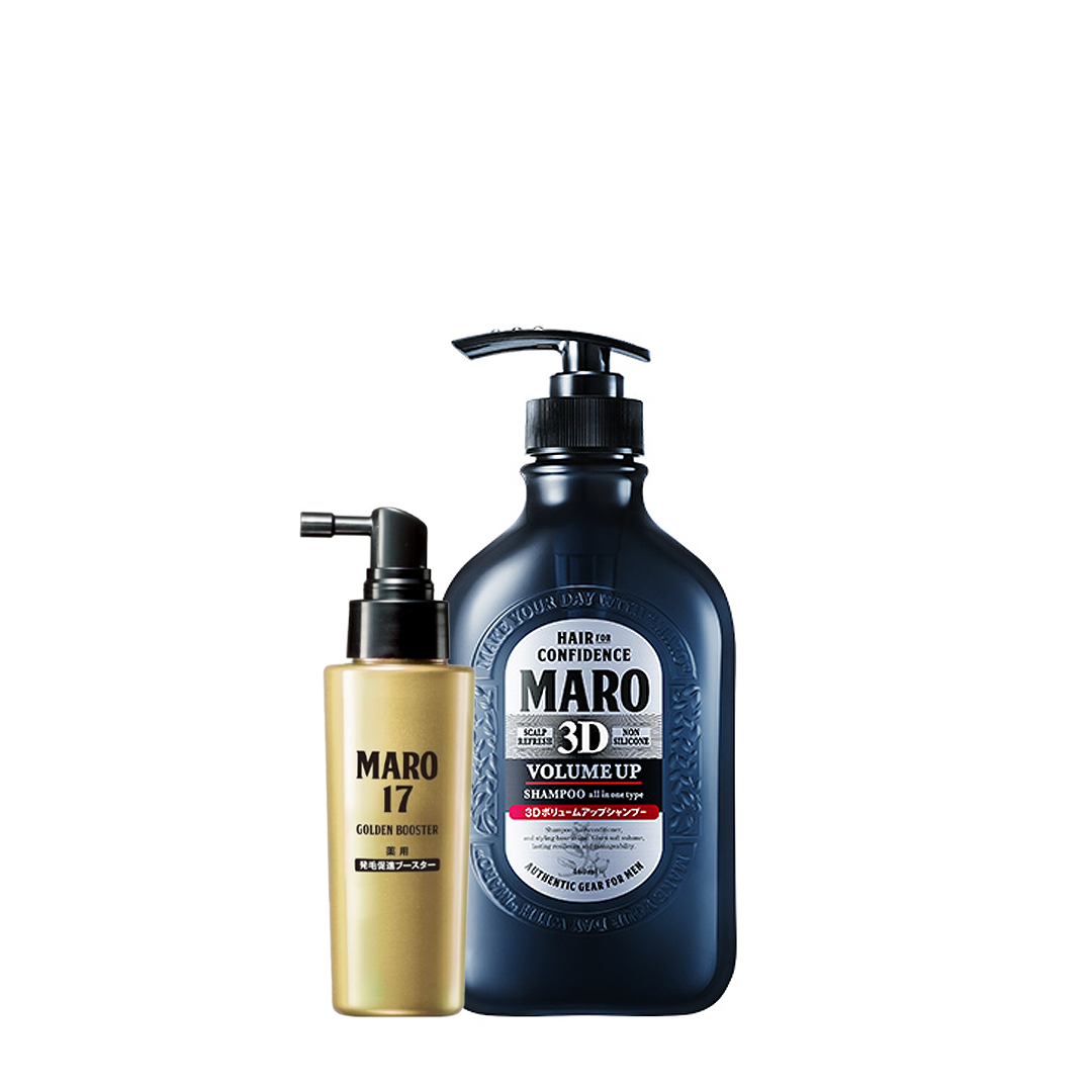 [Bundle] Maro Hair Shampoo + Maro17 Hair Growth Golden Booster